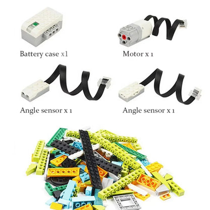STEM Building Blocks Kit 280pcs with Electronic Sensors