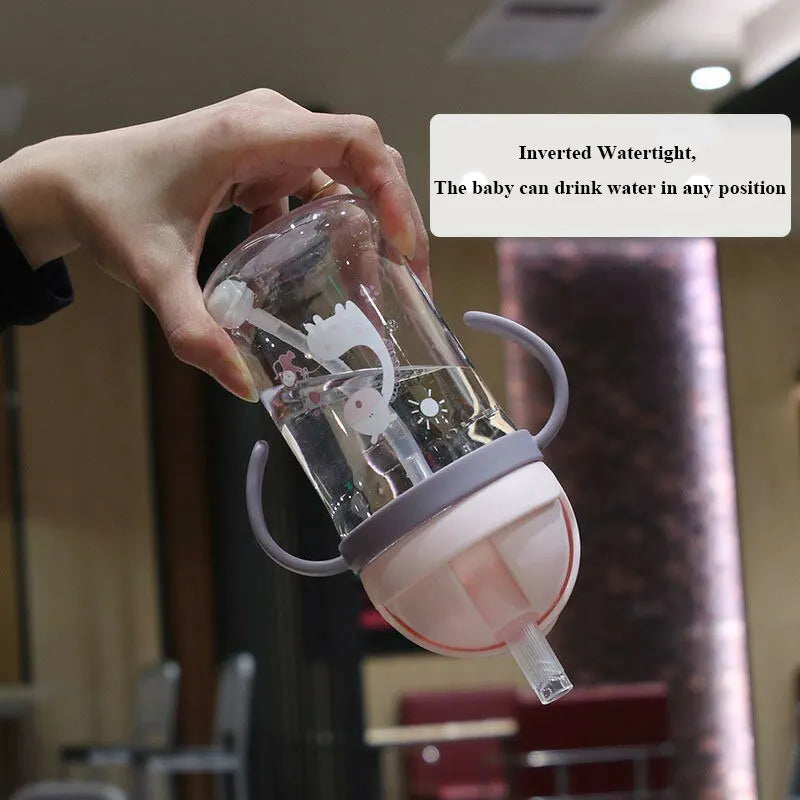 Kids 350ml Leak Proof Sippy Cup with Gravity Ball Straw