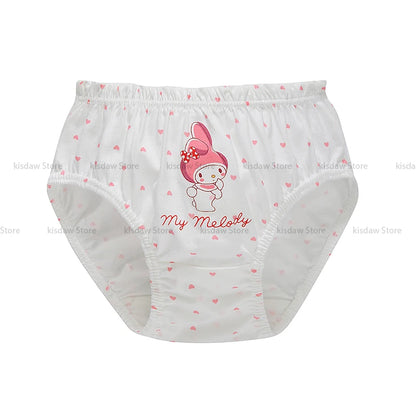 Cotton Girls Briefs with Cartoon Characters