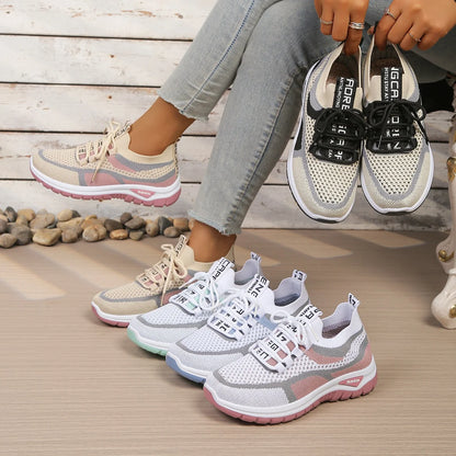 Women's Double-Color Canvas Work Sneakers