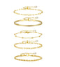 Gold Stainless Steel Bohemian Personalized Anklet