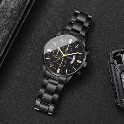 Luxury Stainless Steel Quartz Watch for Men