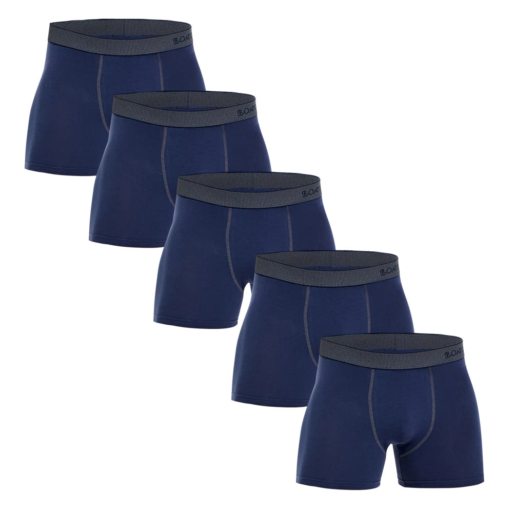 Men's Cotton Boxer Shorts Underwear Set of 5