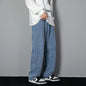 Men's Casual Straight Denim Jeans in Light Blue
