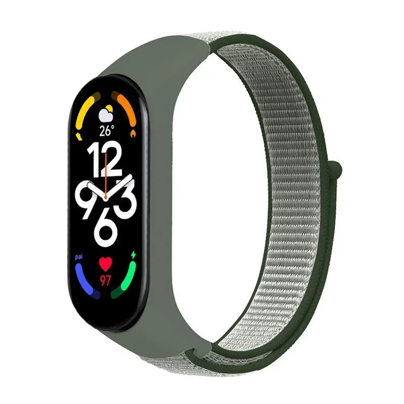 Nylon Adjustable Watchband for Xiaomi Mi Band 3 4 5 6 7