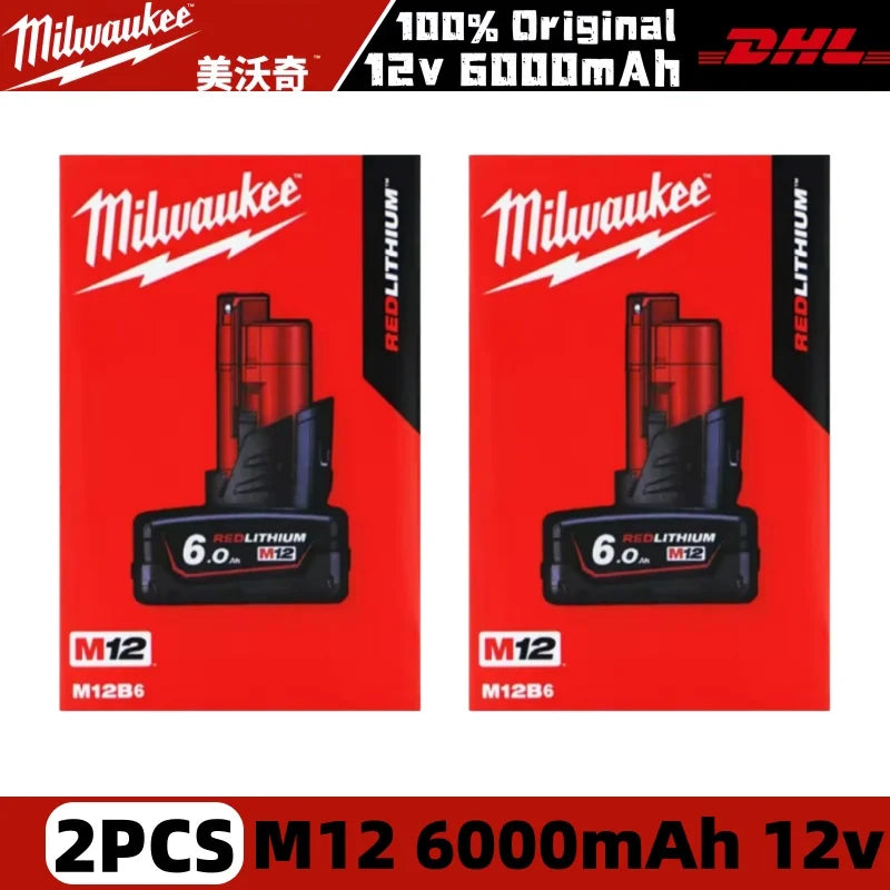 Milwaukee 12V 6.0Ah Rechargeable Battery for M12 Tools