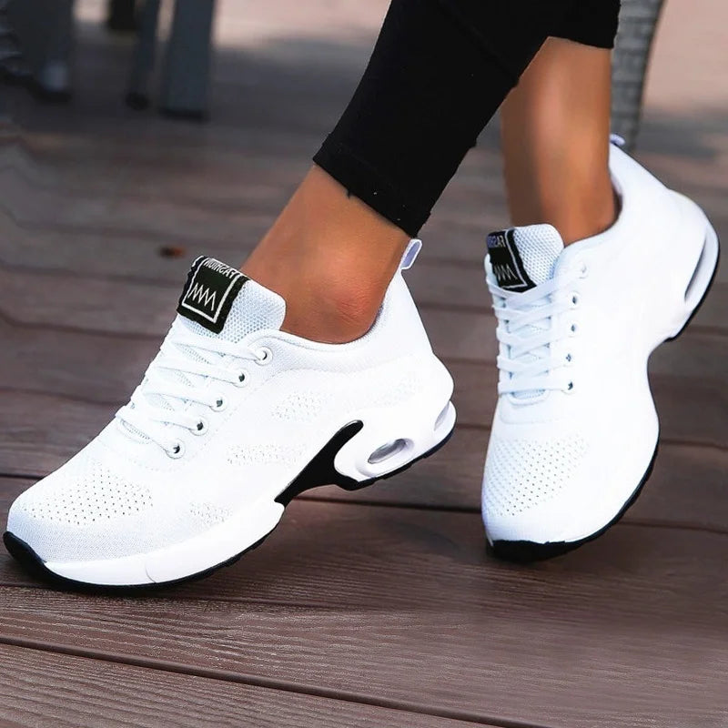 Women Breathable Mesh Platform Sneakers Casual Shoes