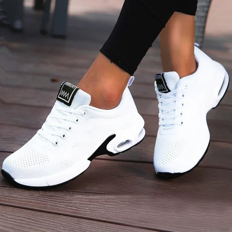 Women Breathable Mesh Platform Sneakers Casual Shoes