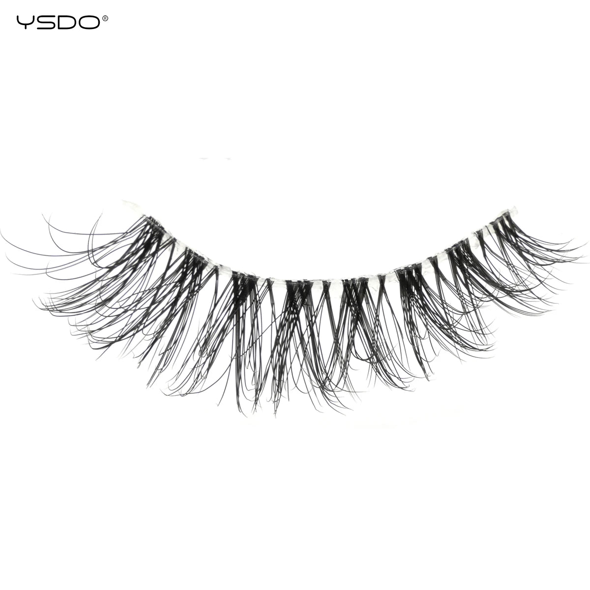 YSDO 5/10 Pairs Natural Soft Black Half Lashes