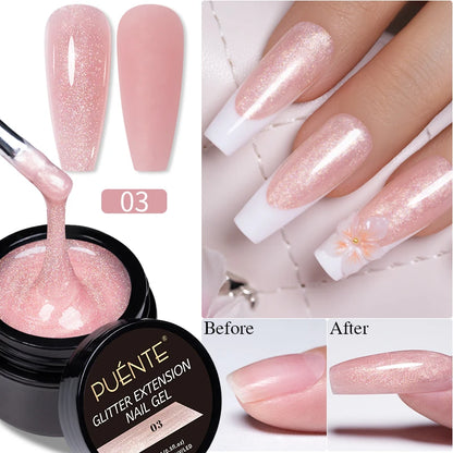 Clear 3D No Wipe Sculpture Gel Nail Polish 15ML
