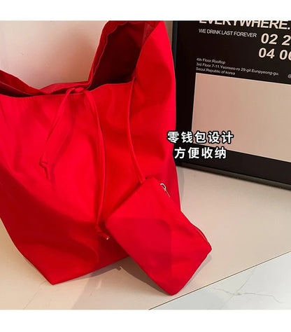 Large Capacity Nylon Tote Shoulder Bag for Women