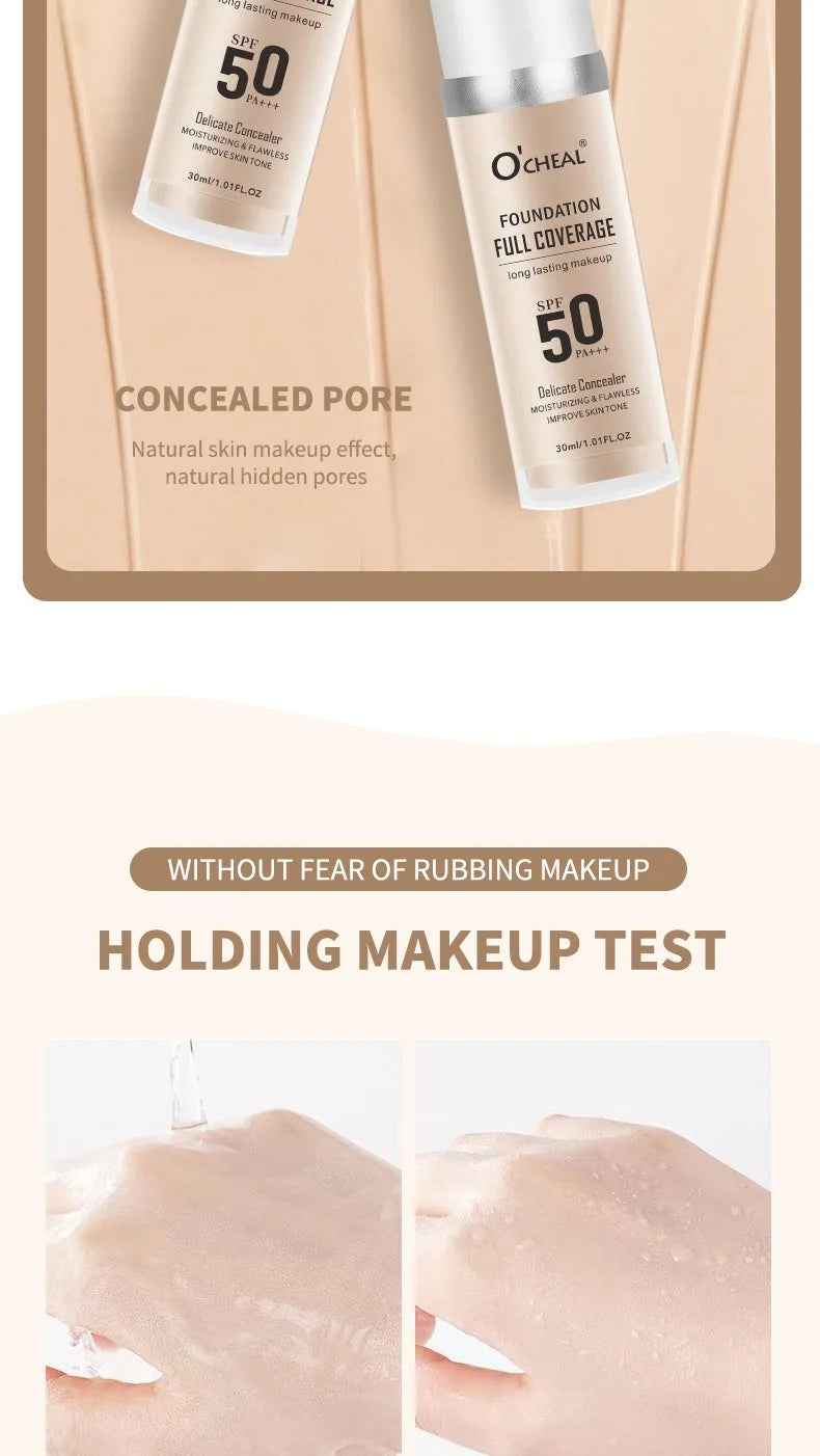 Color Changing Foundation Concealer Long Lasting Moisturizing