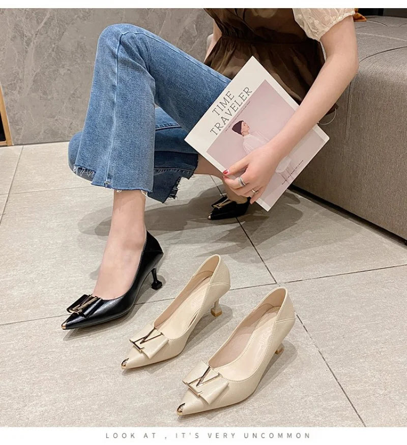 Pointed Toe Stiletto Heels Women's Office Pumps