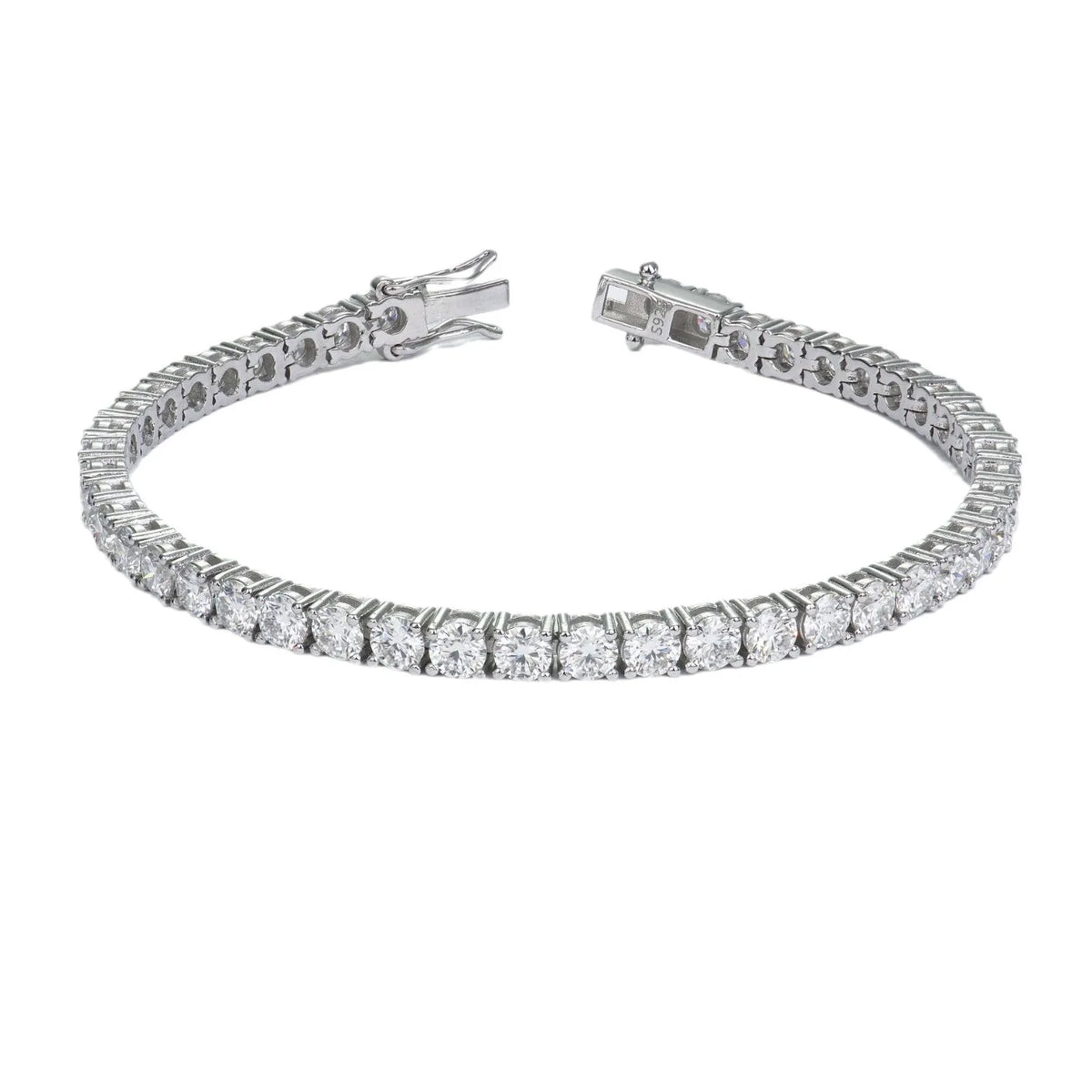 Moissanite Diamond Tennis Bracelet S925 Sterling Silver
