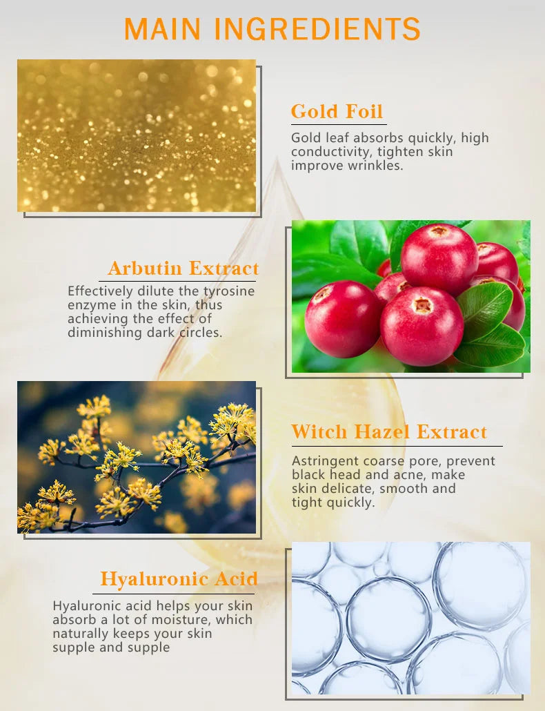 ARTISCARE 24K Gold Serum Set for Eye and Face Care