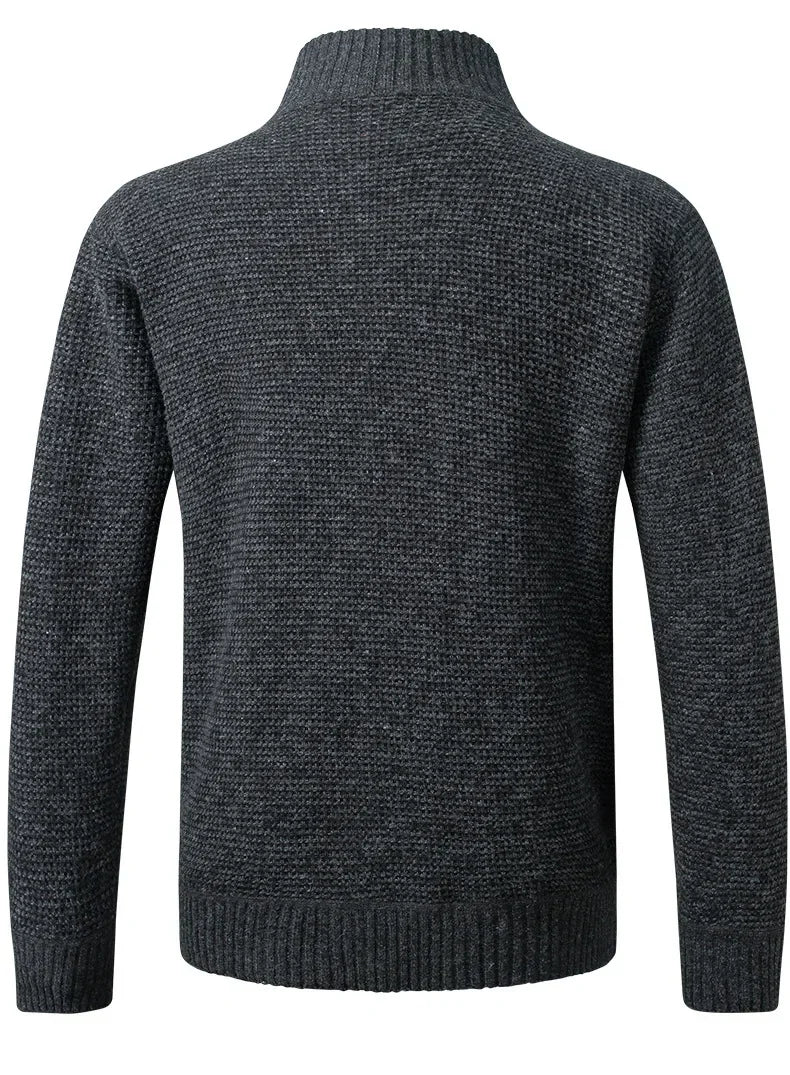 Men's Slim Fit Stand Collar Zipper Jacket