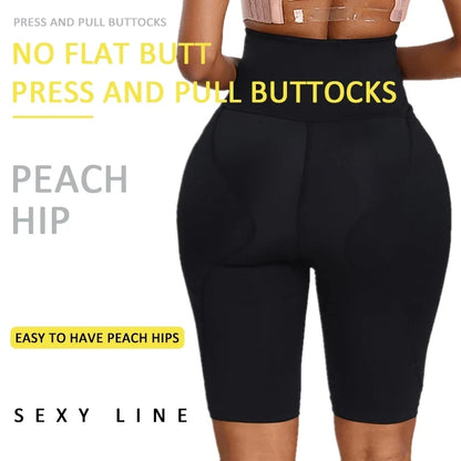 Women Seamless Butt Lifter Panties with Big Hip Pads