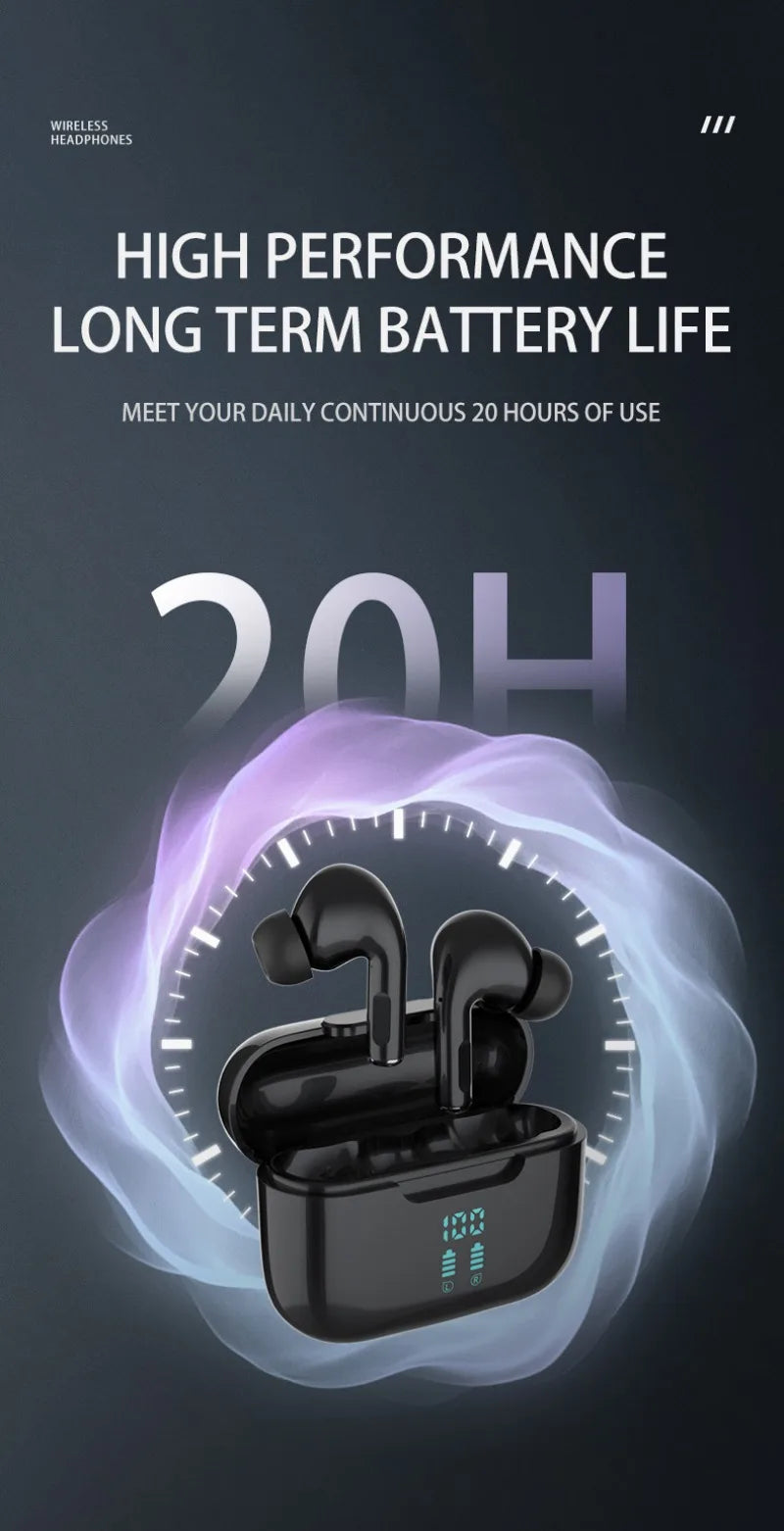 Wireless Bluetooth Earphones with ENC and HIFI Sound