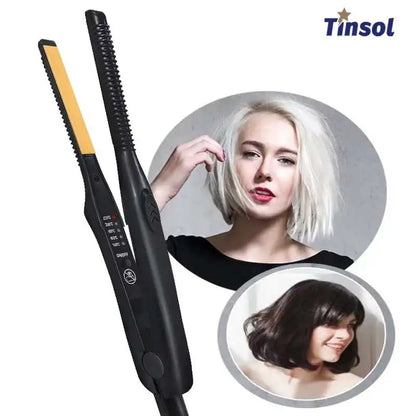2-in-1 Mini Hair Straightener and Curling Iron