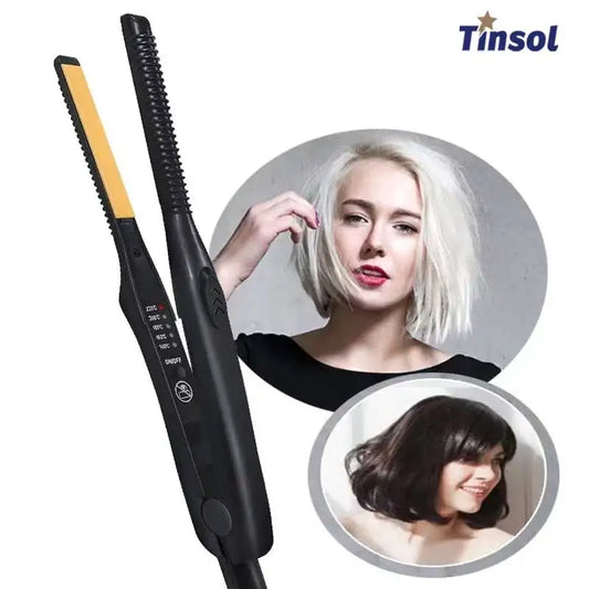 2-in-1 Mini Hair Straightener and Curling Iron