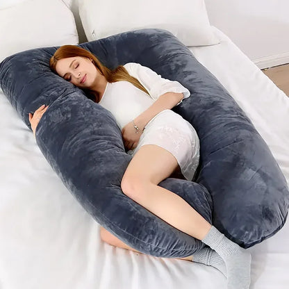 Full Body Pregnancy Pillow 130x70cm Polyester Fiber