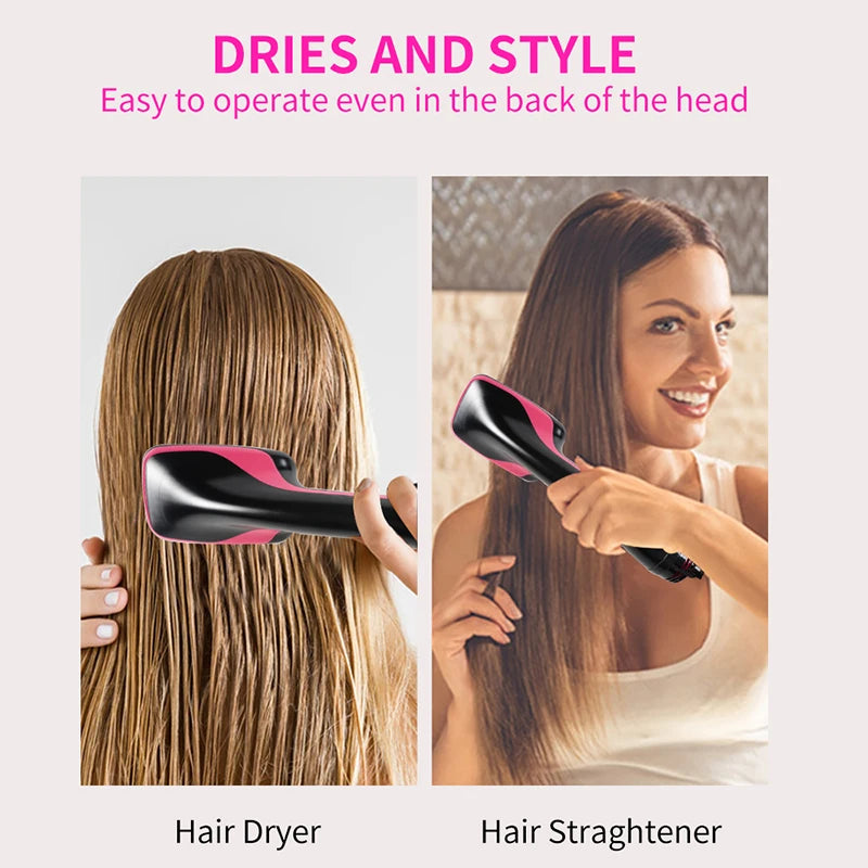 One Step Negative Ion Hair Dryer Brush and Curler