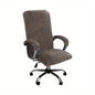 Velvet Plush Stretch Office Chair Cover Set