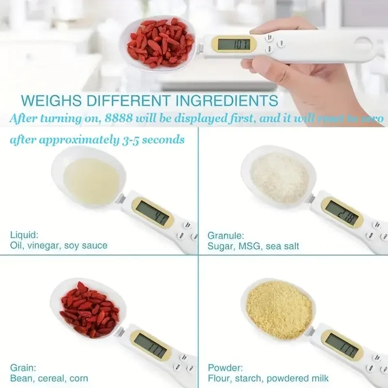 Mini Spoon Scale Digital Kitchen Scale 0.1-500g