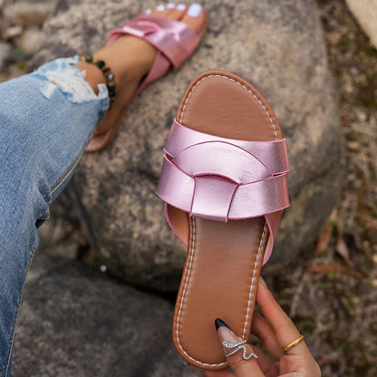 Flat Open Toe Beach Sandals for Women