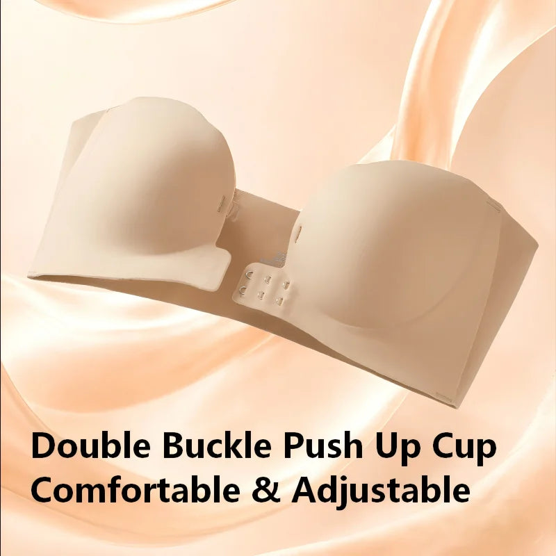 Wireless Strapless Pushup Bra 3D Molded Petal Design