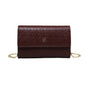 CH Women PU Leather Crossbody Bag with Metal Chain