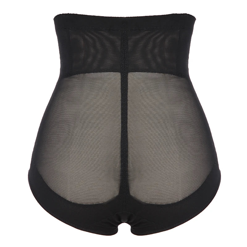 High Waisted Body Shaper Control Panties Black Beige