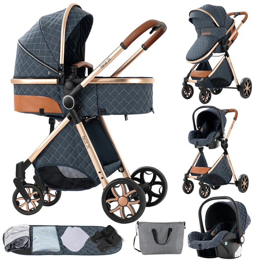 Lightweight 3 in 1 Baby Stroller Travel System