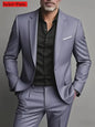 Slim Fit Black Tuxedo Suit Set for Men
