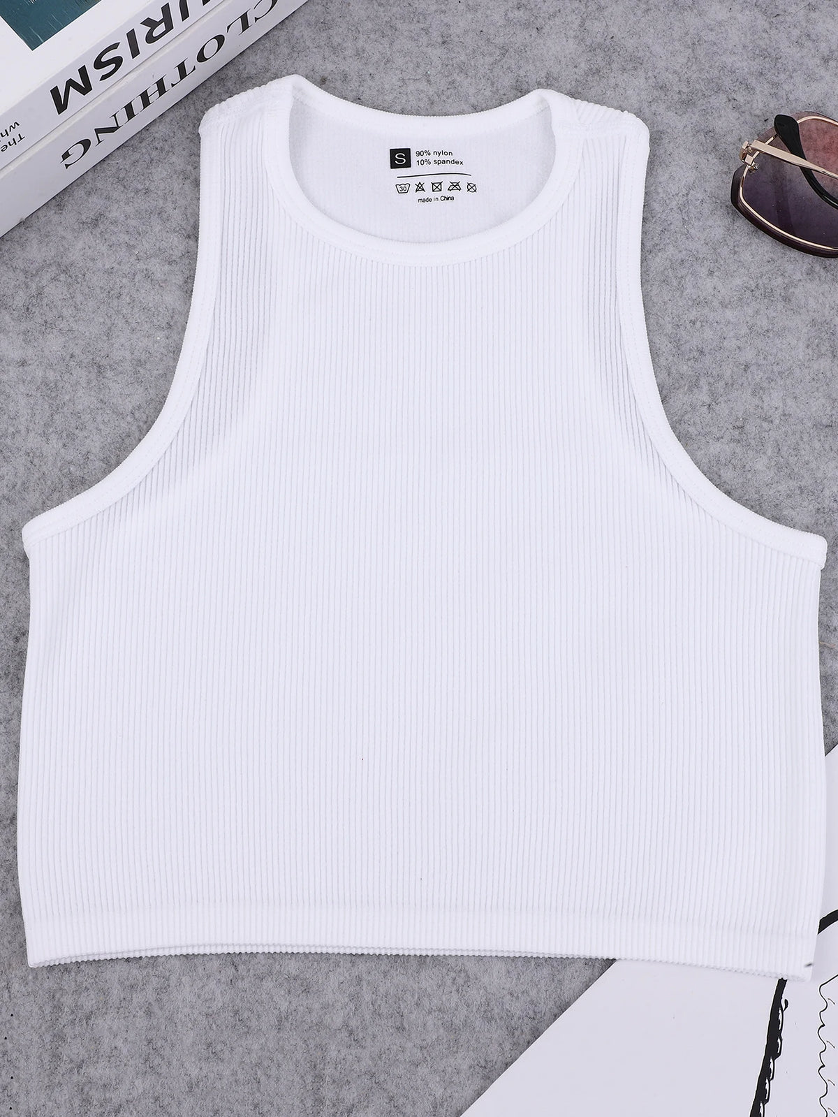 Nylon Seamless Knitted Yoga Vest for Women