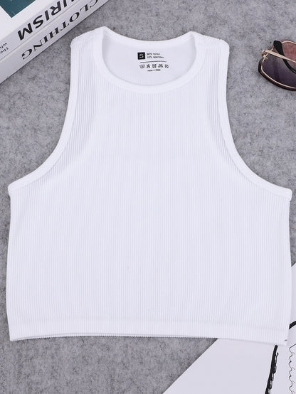 Nylon Seamless Knitted Yoga Vest for Women