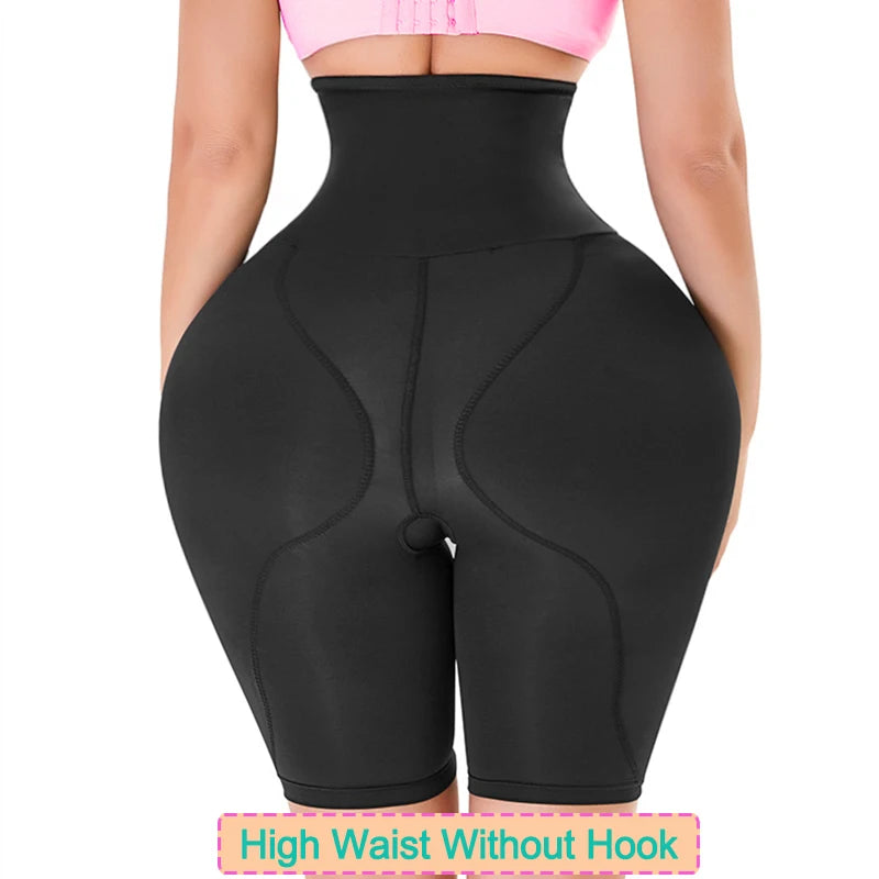 Women Seamless Butt Lifter Panties with Big Hip Pads