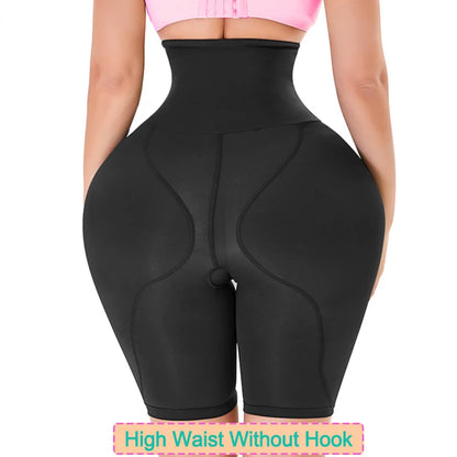 Women Seamless Butt Lifter Panties with Big Hip Pads