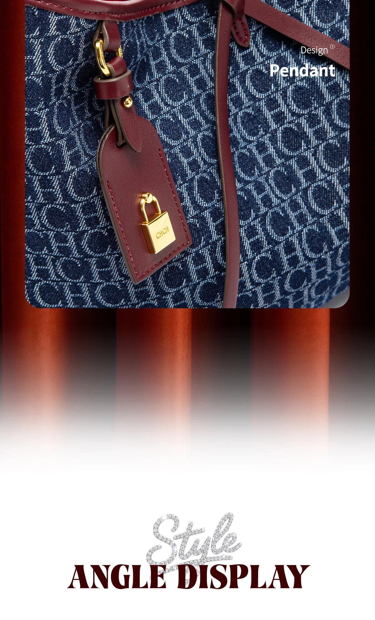 Wine Red Casual Tote Bag for Women