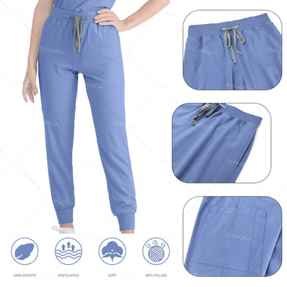 Pink Medical Scrubs Set for Women