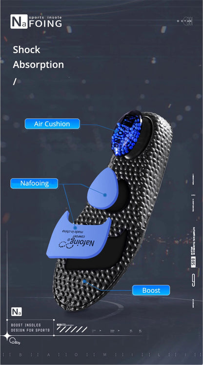 High Elastic EVA Shock Absorption Insoles for Running