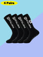 Men's Anti Slip Soccer Socks with Grippers 4 Pairs
