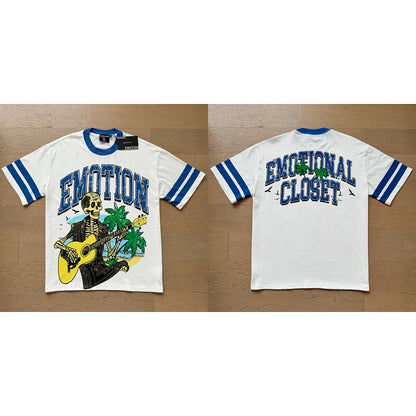 Mixed Emotion Cotton T-Shirt for Couples with Angel Print