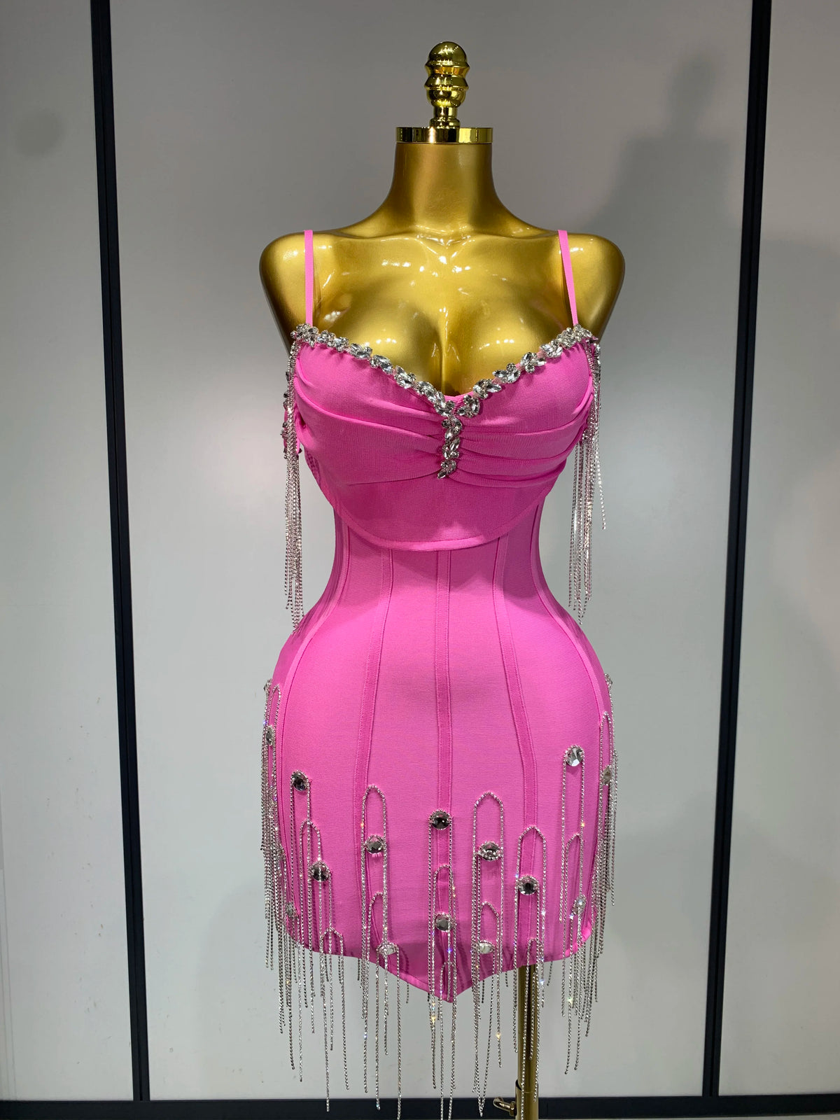 Backless Spaghetti Strap Bodycon Dress for Women