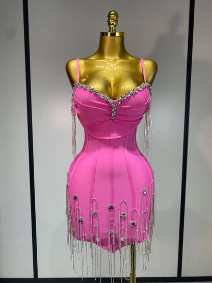 Backless Spaghetti Strap Bodycon Dress for Women
