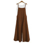 Women’s Cotton Linen Wide Leg Jumpsuit 5XL