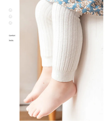 Cotton Stretch Baby Leggings with Side Stripe