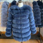 4in1 Real Fox Fur Coat for Women