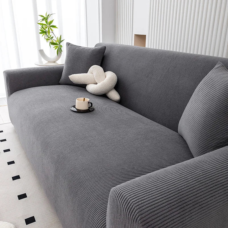 Thick Soft Corduroy Non-Slip Sofa Cover Universal Fit