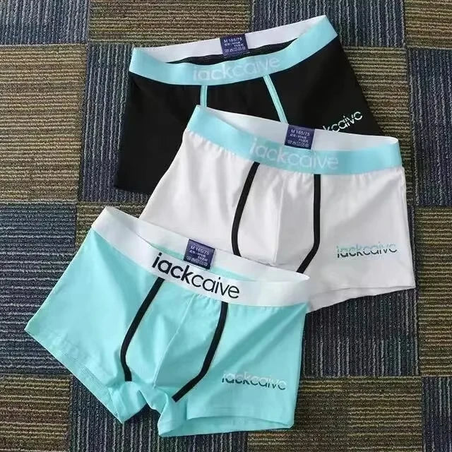 Cotton Boxer Shorts for Men 3Pcs Breathable Underwear